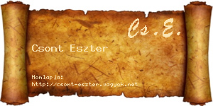 Csont Eszter névjegykártya